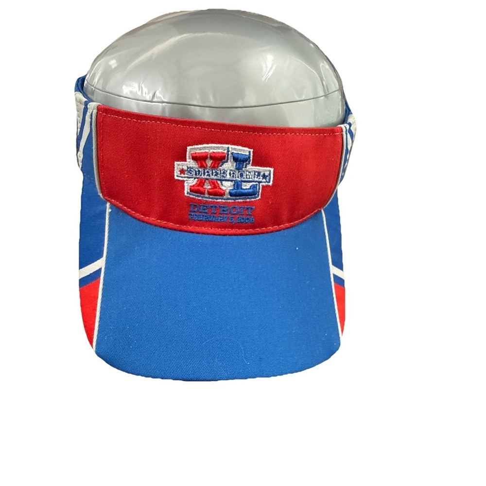 NFL Super Bowl XL Multi-Color Adjustable Visor By Reebok 2/5/2006 Vintage H165